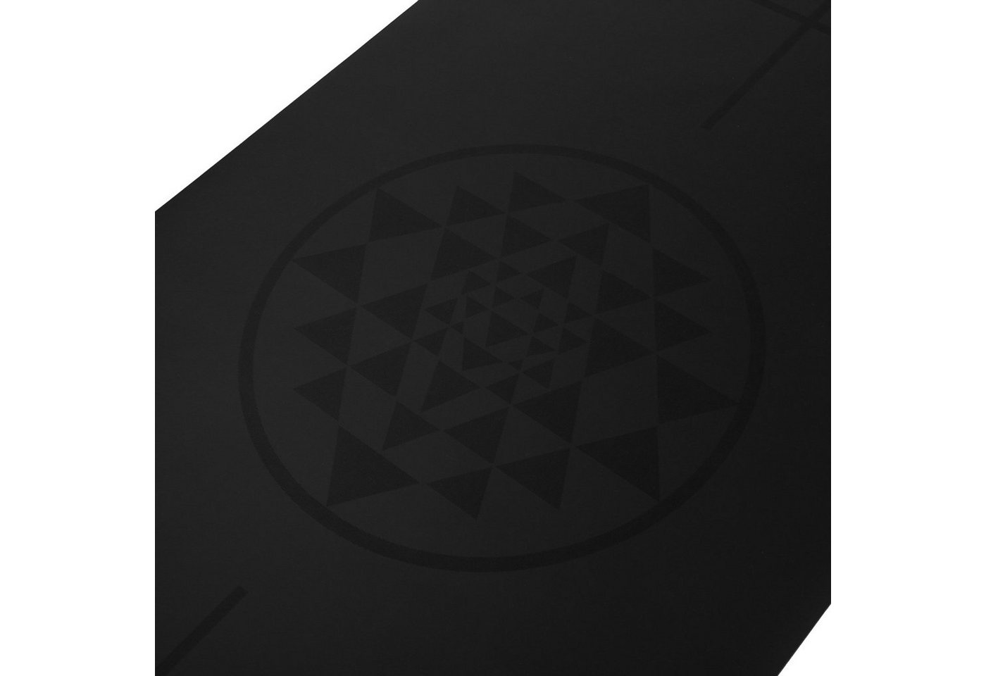 bodhi Yogamatte Design Yogamatte PHOENIX Mat, schwarz mit Alignment-Yantra Bild 3