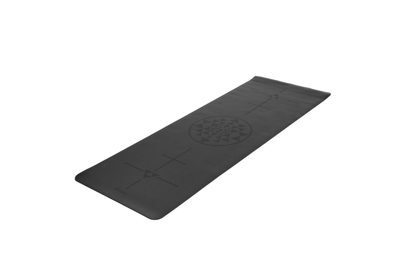 bodhi Yogamatte Design Yogamatte PHOENIX Mat, schwarz mit Alignment-Yantra Bild 5