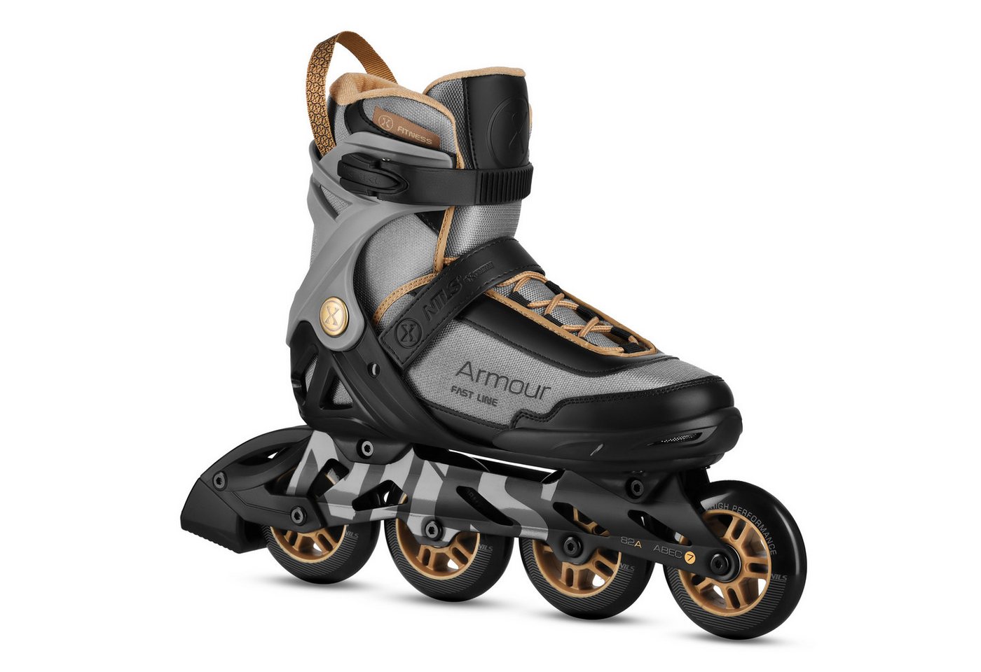 NILS EXTREME Inlineskates Inliner Rollschuhe Speedskates, (Spar-Set, 2-St., 42-45), ABEC 7, 82A Rollen, Bremse, dreifach verstellbar Bild 2