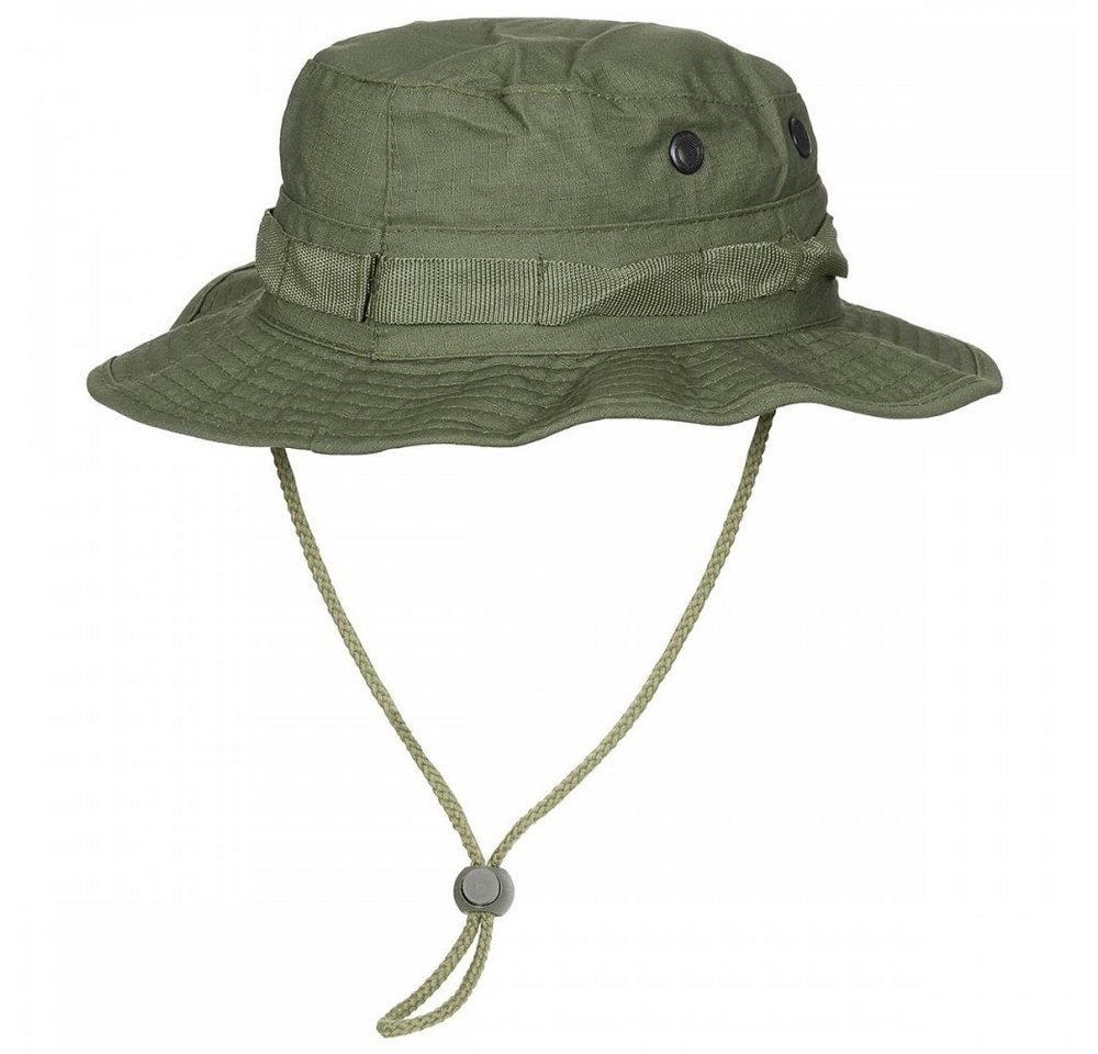 MFH Outdoorhut US GI Buschhut, mit Kinnband, GI Boonie, Rip Stop, oliv - L (Packung) umlaufende Schlaufen Bild 2