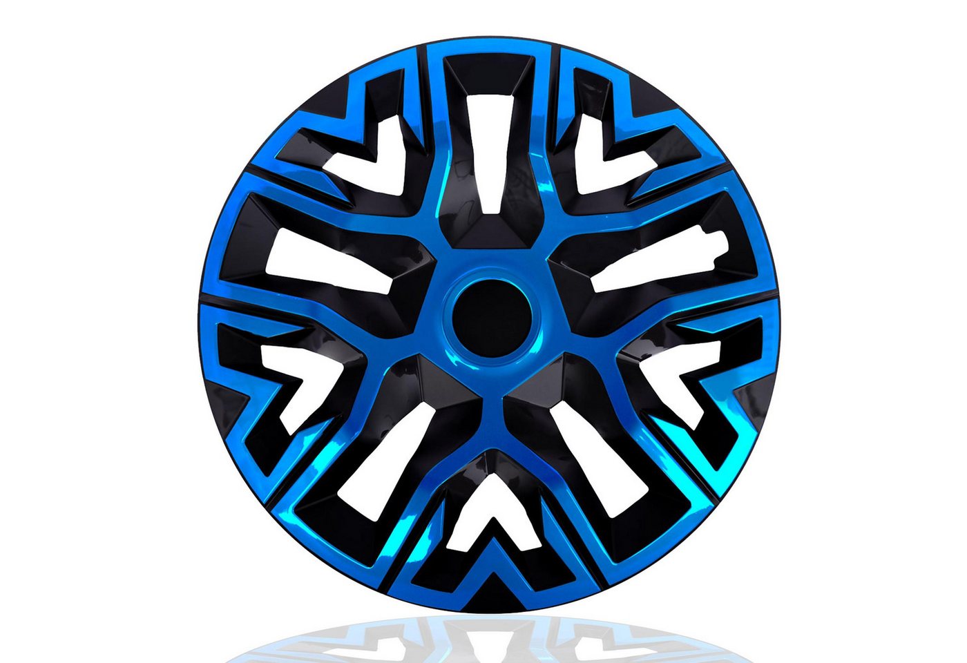 NRM Radkappe Radzierblende NRM THE BEST 16 Zoll BICOLOR blau/schwarz, 16 in Zoll, (4-St)
