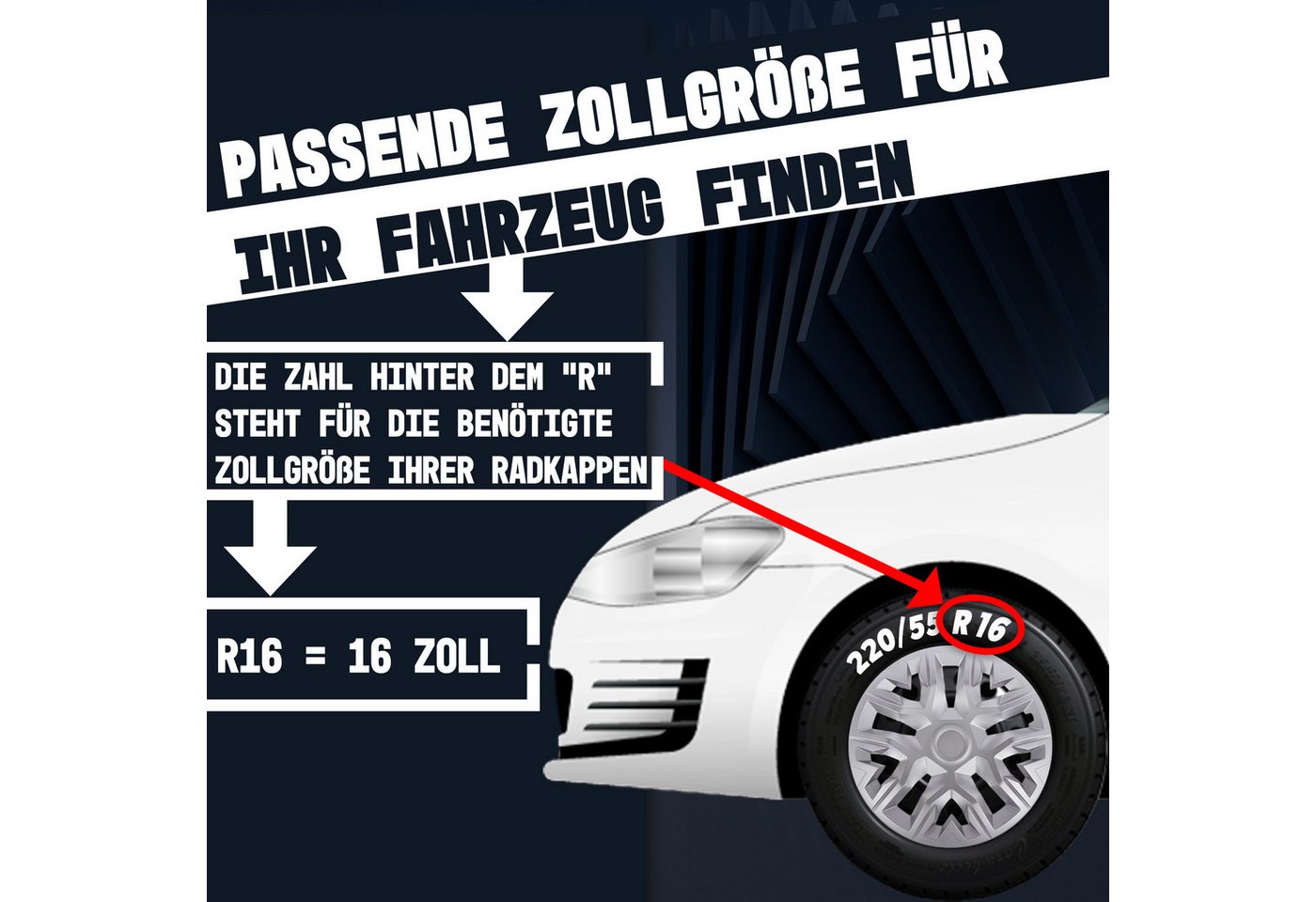 NRM Radkappe Radzierblende NRM THE BEST 15 Zoll silver, 15 in Zoll, (4-St) Bild 4