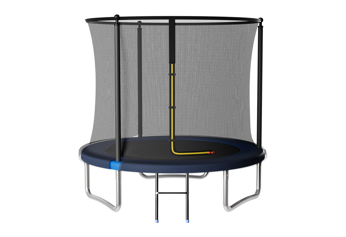 GUNJI Gartentrampolin 183/222/290/360 cm Kindertrampolin für den Garten, Ø 222 cm, (Ausgestattet mit Sicherheitsnetz, Trampolin und Leiter, Tragkraft 150 kg) Bild 5