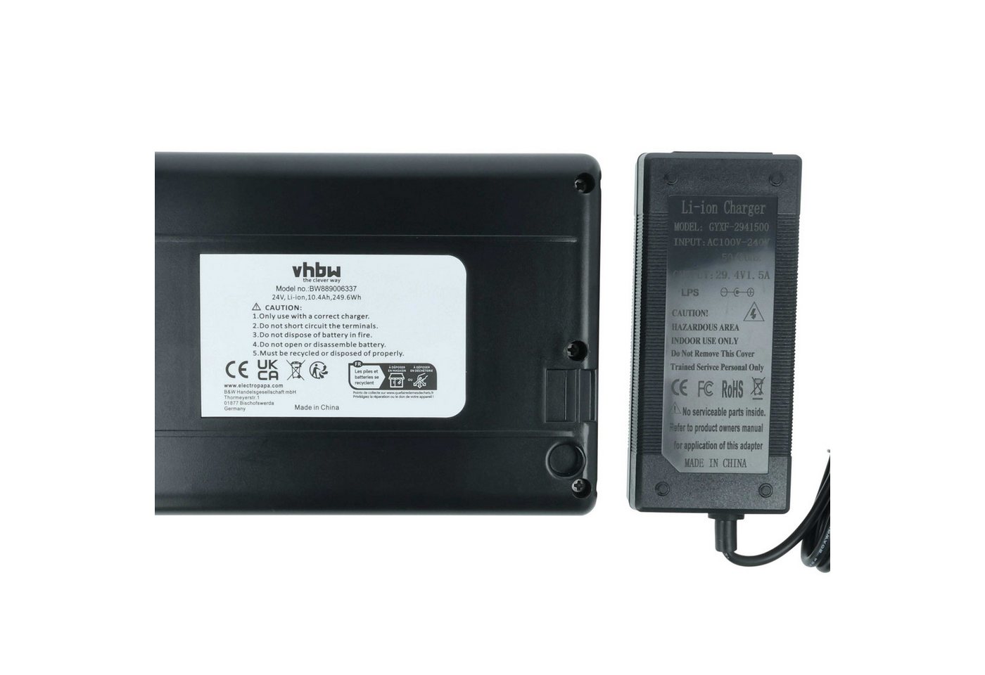 vhbw Akku passend für Saxxx E-Bike (10,4 Ah, 24 V, Li-Ion, ohne Gehäuse, E-Bike Akku Akku Li-Ion 10400 mAh (24 V, 1 St), Leistungsfähiger Austausch-Akku für Pedelec, Elektrofahrrad, E-Bike Bild 3