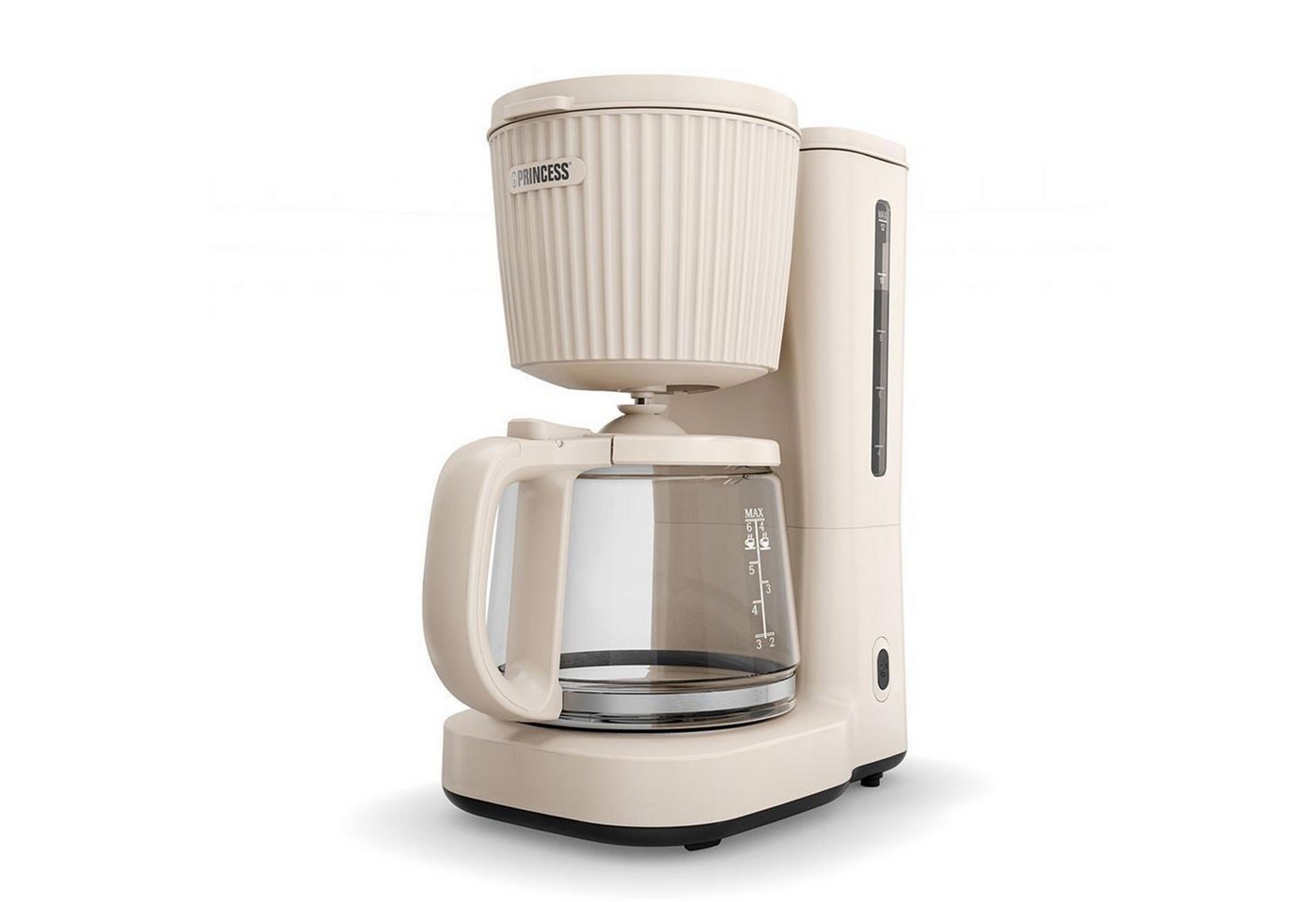 PRINCESS Filterkaffeemaschine PRINCESS 246048 Wave, Filterkaffeemaschine, 1,5L Wassertank, Thermokaraffe