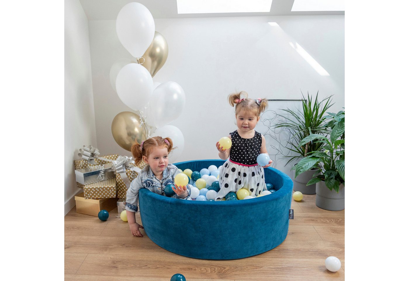 KiddyMoon Bällebad-Bälle ZK7 (Baby Plastikbälle Spielbälle, 50-St), Made in Europe