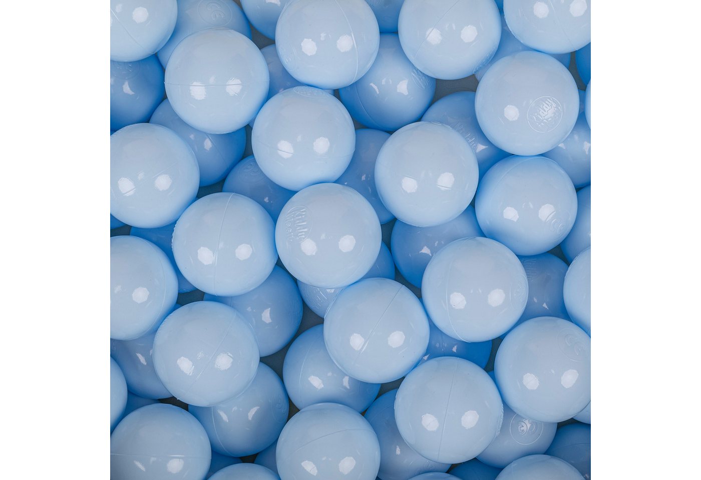 KiddyMoon Bällebad-Bälle ZK7 (Baby Plastikbälle Spielbälle, 50-St), Made in Europe Bild 2
