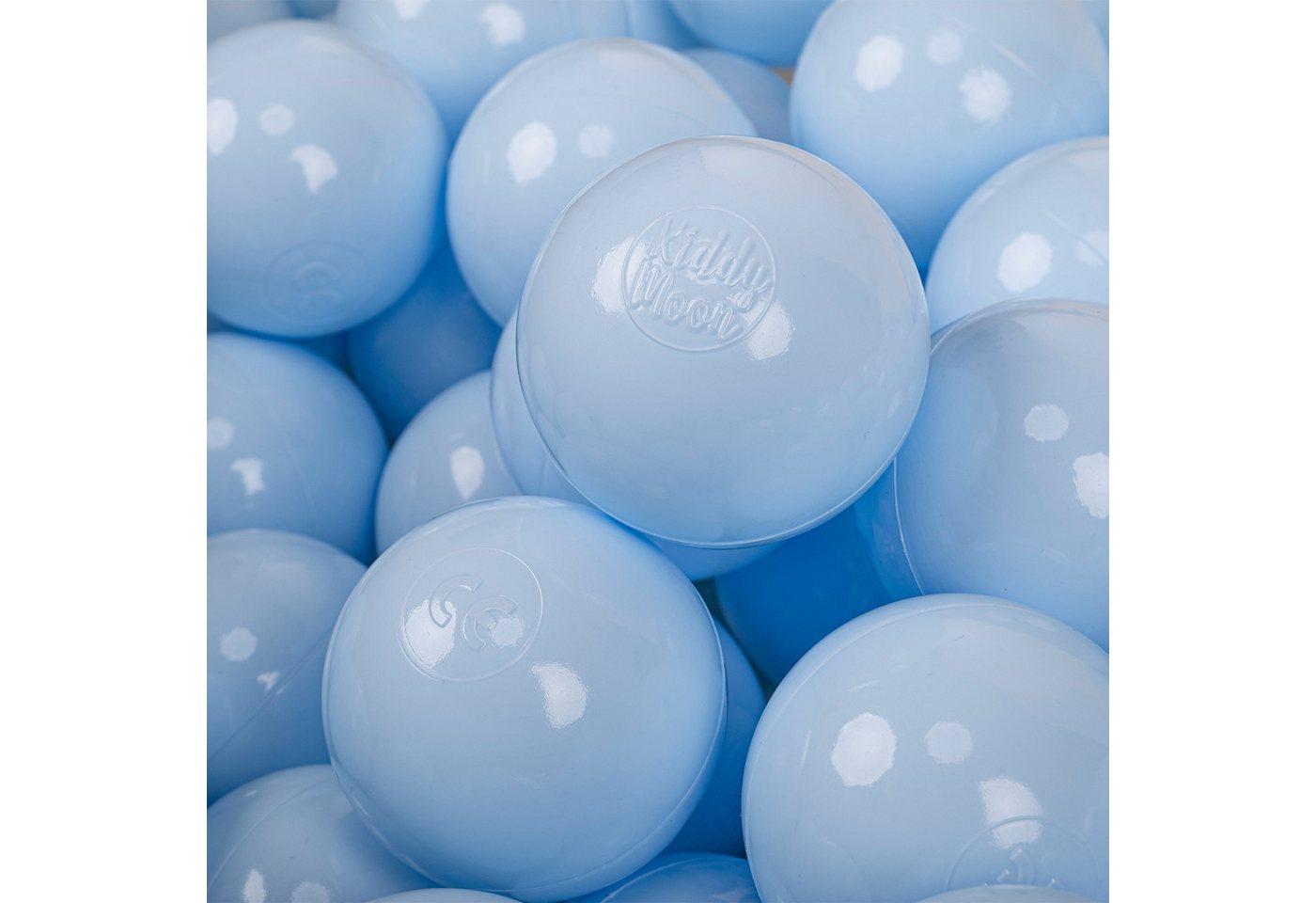 KiddyMoon Bällebad-Bälle ZK7 (Baby Plastikbälle Spielbälle, 50-St), Made in Europe Bild 5