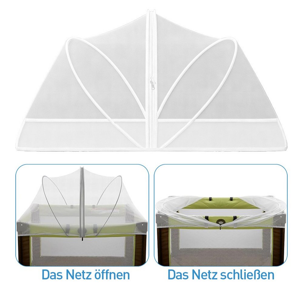 wohnTRAUM24 Moskitonetz Moskitonetz Atmungsaktives Moskitonetz mit umlaufendem Reißverschluss, Zeltform, feinmaschiges Netz, rundum Insektenschutz, hautverträglich