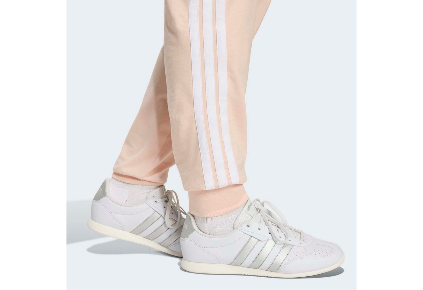 adidas Sportswear Sporthose W 3S SJ JOGGER für Erwachsene, aus Baumwolle und Elasthan, mit Kordelverschluss Bild 3