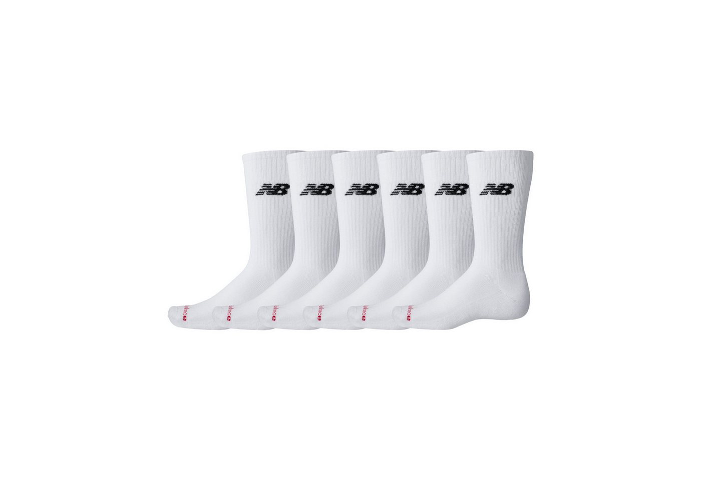 New Balance Sportsocken EVERYDAY CREW 6 PAIRS (6-Paar) mit 6 Teilen, für sportive Aktivitäten geeignet, aus Baumwolle