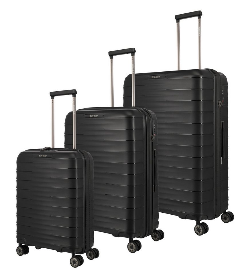 travelite Trolleyset MOOBY 3-teilig Reisekoffer Hartschale, 4 Rollen, (Set), mit TSA-Schloss und recyceltem Polypropylen Bild 2