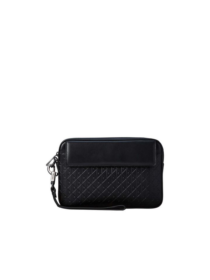 Calvin Klein Kulturbeutel REFINED EMBLEM MIX POUCH W/ HAND, Unisex MiniBag, Hygienebeutel mit stylischer CK-Logoprägung