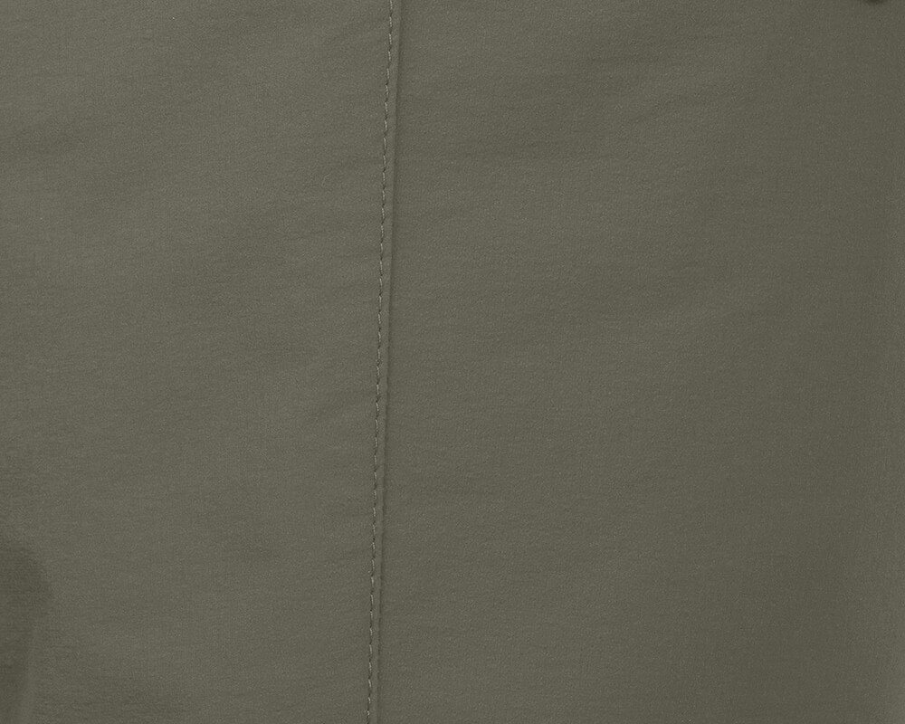 Bergson Outdoorhose VIDAA COMFORT Capri (slim) Damen 3/4 Wanderhose, leicht, strapazierfähig, Normalgrößen, grau/grün Bild 4