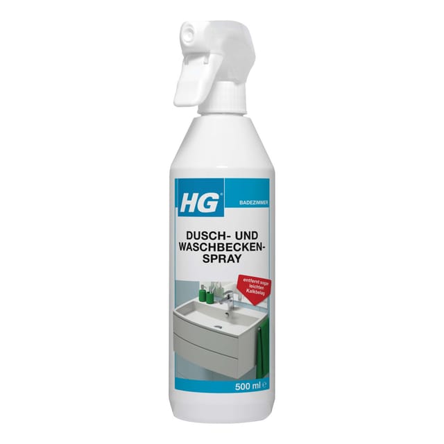 HG Dusch und Waschbeckenreiniger 500 ml Badreiniger Duschkabinen Reiniger