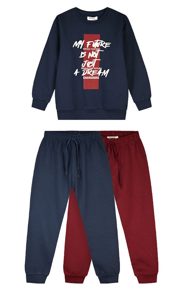 ENERGIERS Jogginganzug ENERGIERS Jungen 3tlg. Jogginganzug Sweatshirt Jogginghosen navy (3-tlg., 3 teilig) Bild 5