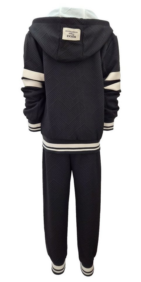 Fashion Boy Sweatanzug 3-teiliges Set mit Kapuzenjacke, Langarmshirt & Jogginghose JF7913 (Set, Kapuzenjacke, Langarmshirt & Jogginghose)