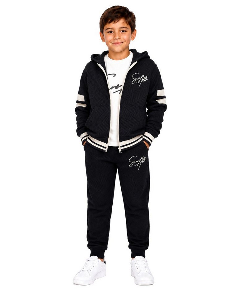 Fashion Boy Sweatanzug 3-teiliges Set mit Kapuzenjacke, Langarmshirt & Jogginghose JF7913 (Set, Kapuzenjacke, Langarmshirt & Jogginghose) Bild 2