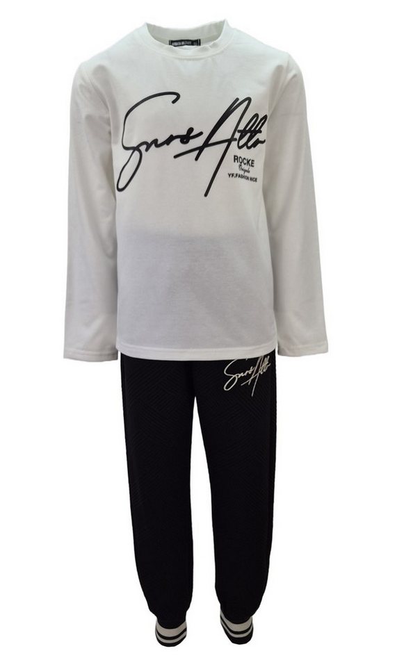 Fashion Boy Sweatanzug 3-teiliges Set mit Kapuzenjacke, Langarmshirt & Jogginghose JF7913 (Set, Kapuzenjacke, Langarmshirt & Jogginghose) Bild 5