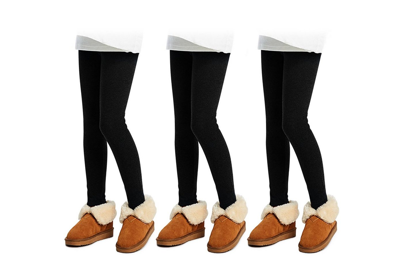 L&K-II Thermoleggings 4610 (2er-pack, 3-tlg) Thermoleggings Mädchen mit Fleece gefütterte Bild 5