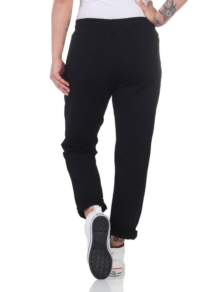CLEO STYLE Jogger Pants Damen Jogginghose 814136 34-38 Schwarz Bild 5
