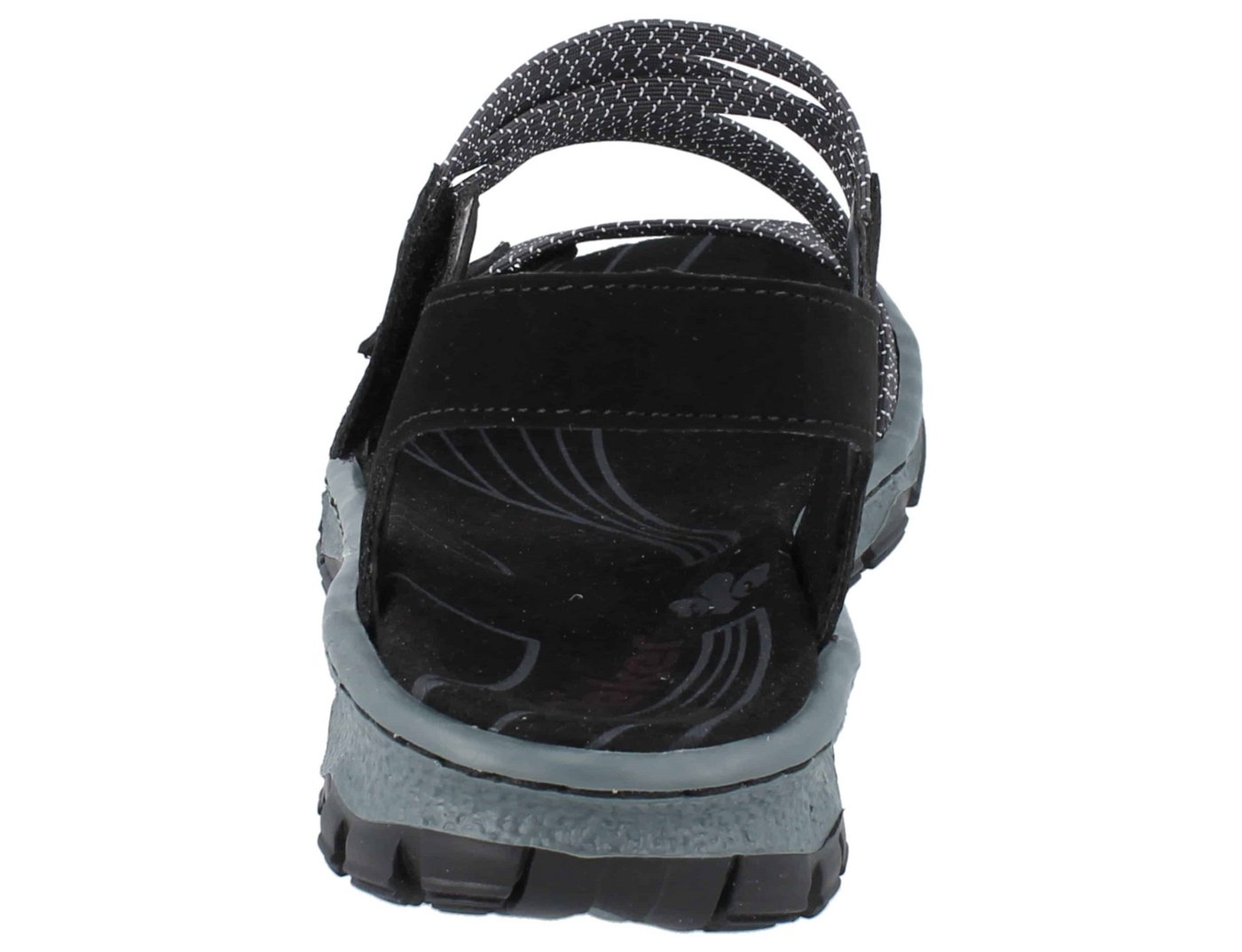 Rieker RIEKER Damen Trekkingsandale schwarz Textil/Kunstleder - Größe: 38 Wanderschuh Bild 4
