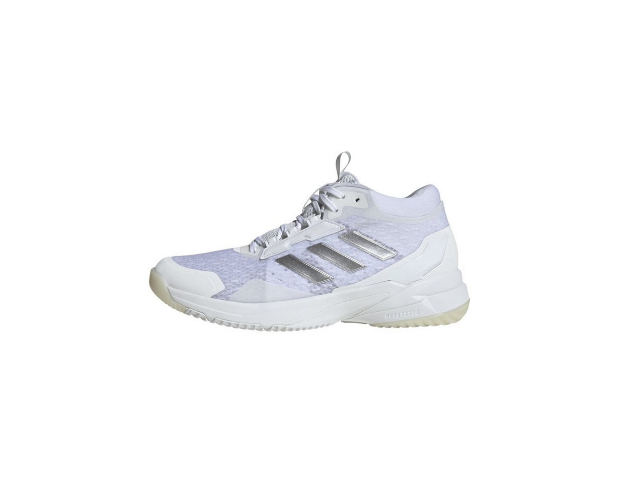 adidas Performance Hallen-Indoorschuhe CrazyFlight 6 Mid weiss/silber Damen Badmintonschuh