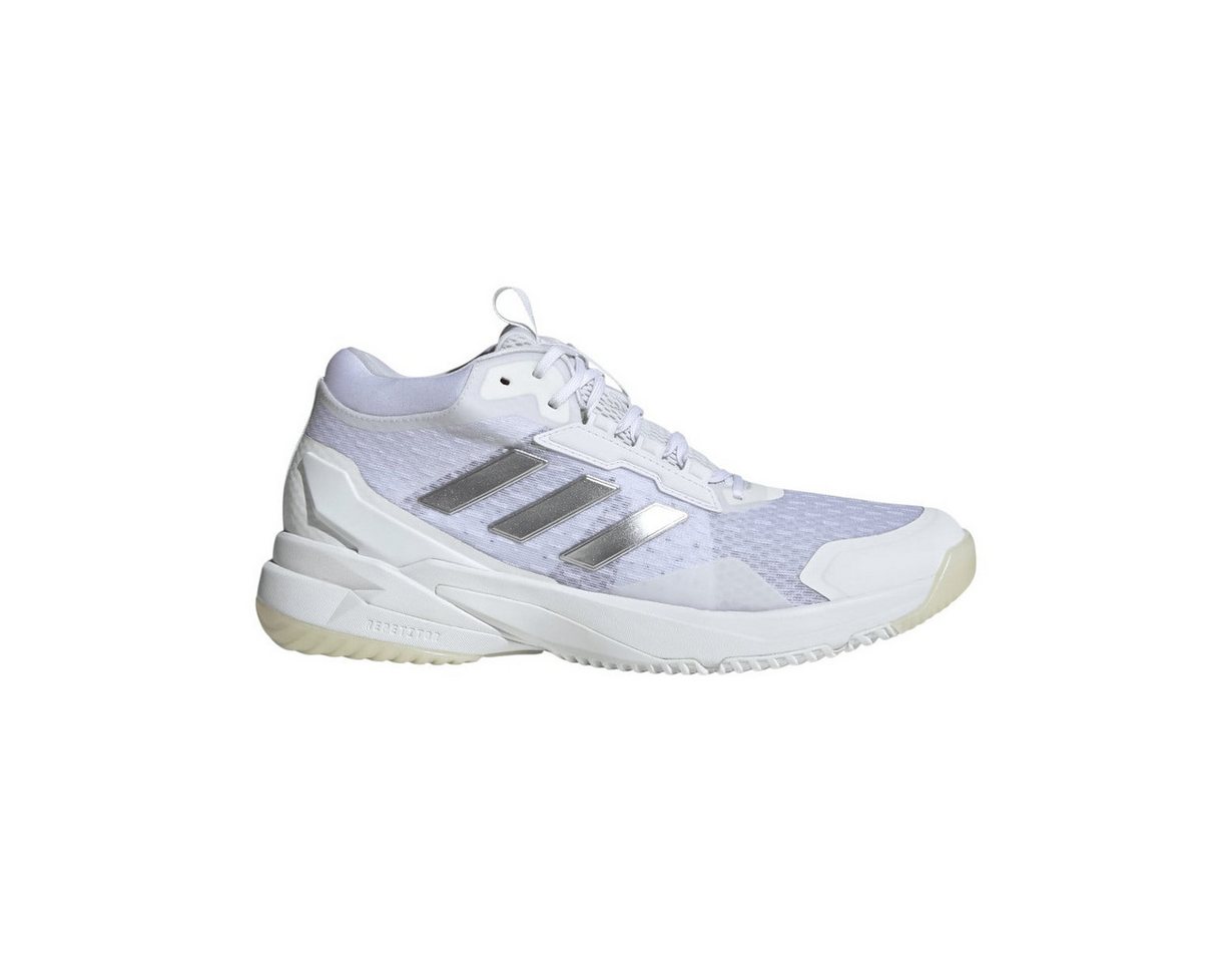adidas Performance Hallen-Indoorschuhe CrazyFlight 6 Mid weiss/silber Damen Badmintonschuh Bild 2