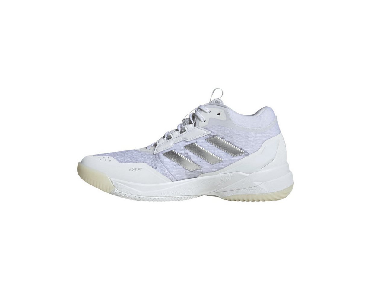 adidas Performance Hallen-Indoorschuhe CrazyFlight 6 Mid weiss/silber Damen Badmintonschuh Bild 4