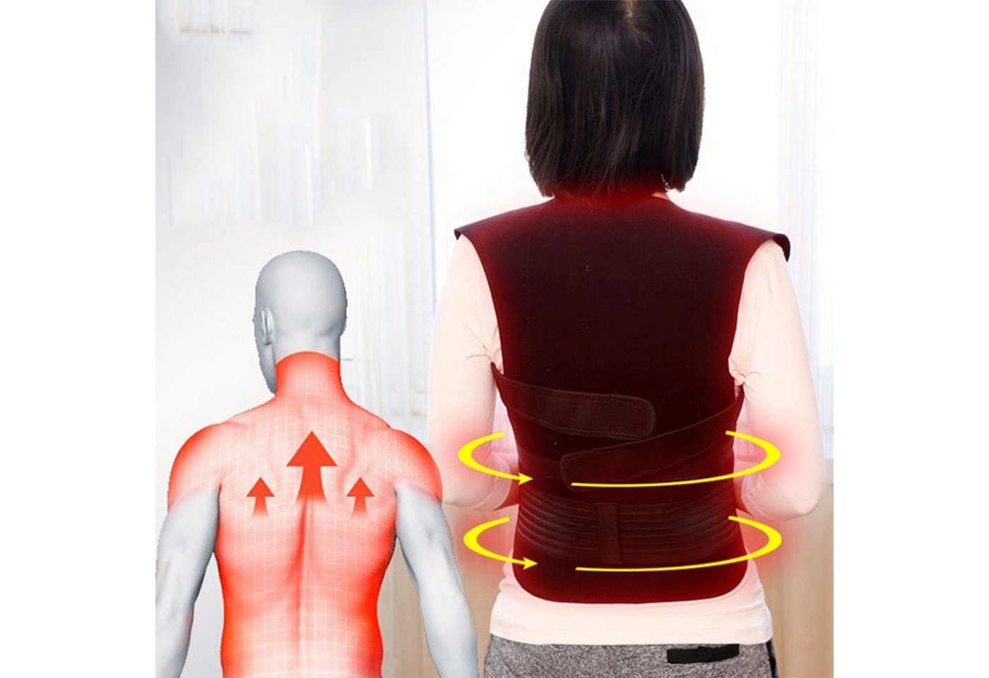 feinlux Funktionsweste Wärmegürtel Selbsterwärmende Magnettherapie-Weste (Packung, Magnet-Wärmeweste) 111 Magnete, Selbsterwärmendes Produkt,keine Notwendigkeit Batterien Bild 4