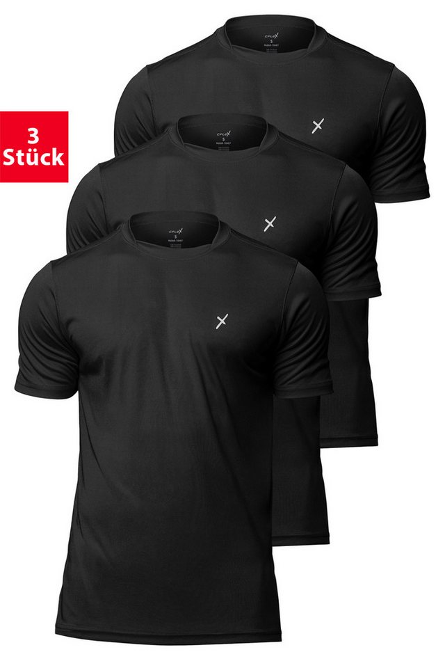 CFLEX Trainingsshirt Herren Sport Shirt 3er Pack - Fitness T-Shirt Sportswear Collection Bild 3