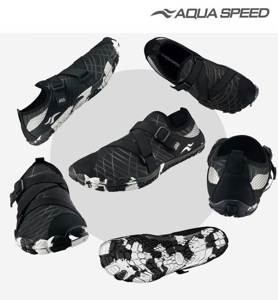 Aqua Speed Tortuga Aqua Sneaker Gr. 42 – Schwarz + Handtuch inklusive Wasserschuh (Strandschuhe mit Belüftung – atmungsaktiv & angenehm barfuß) Strapazierfähig & elastisch – für intensive Sommernutzung Bild 3