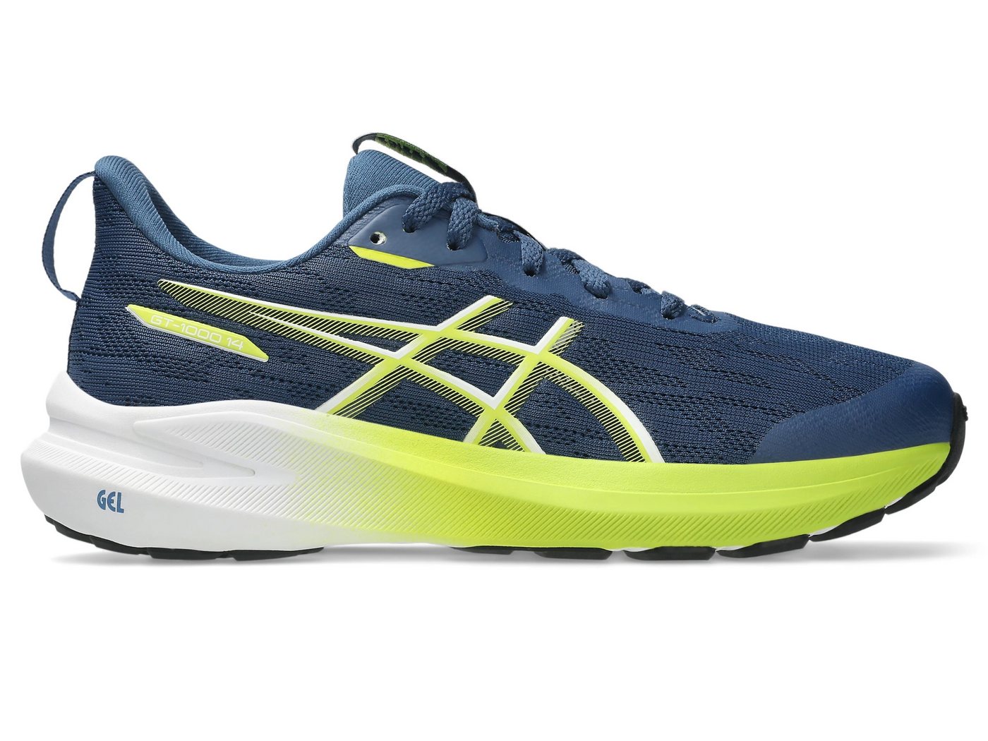 Asics GT-1000 14 GS INDEPENDENCE BLUE/NEON LIME Laufschuh Bild 4