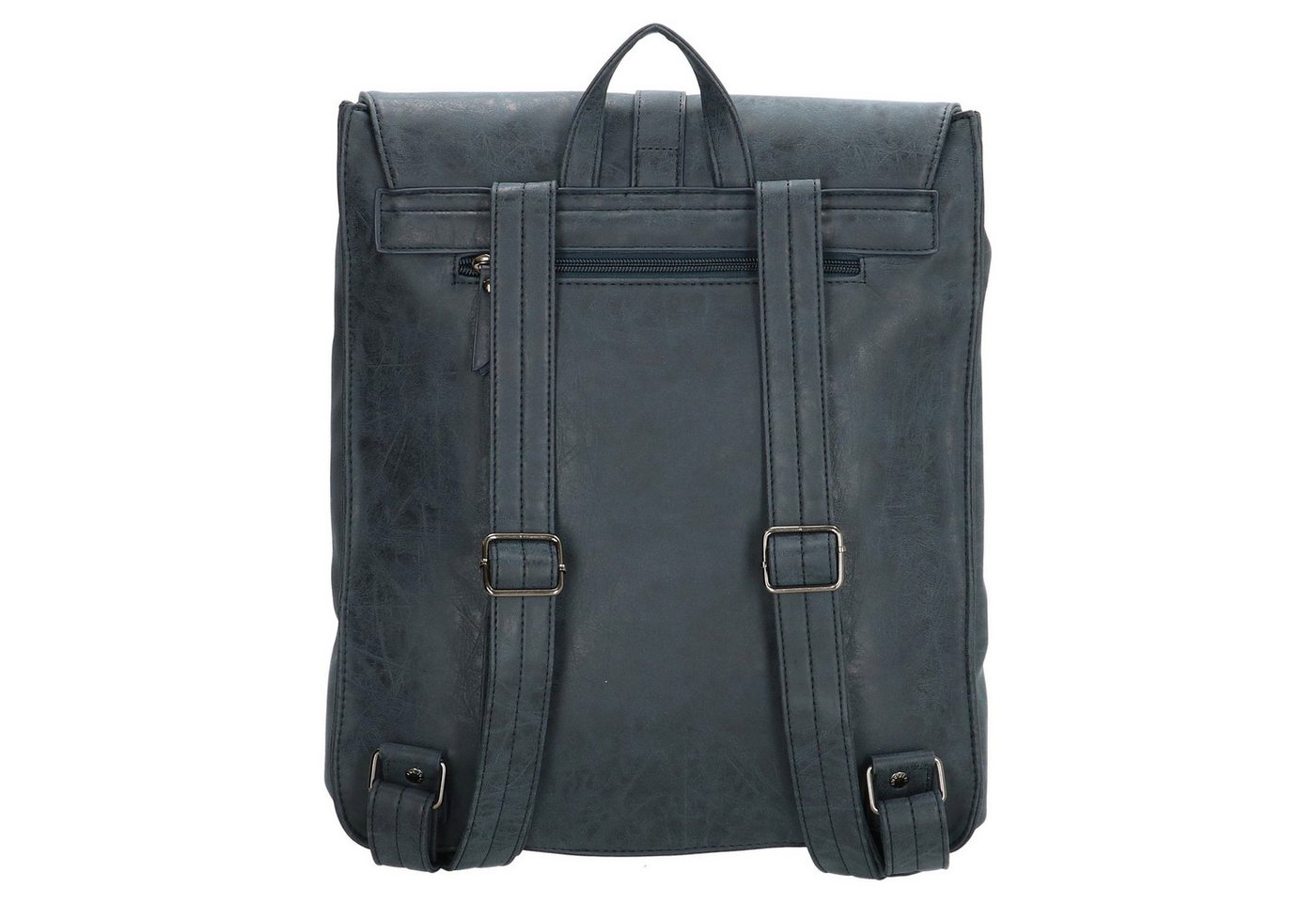 Christian Wippermann Cityrucksack Großer Rucksack Fahrradrucksack Leder Optik (1 tlg, 1-tlg), Kurier Rollup Bag Bild 2