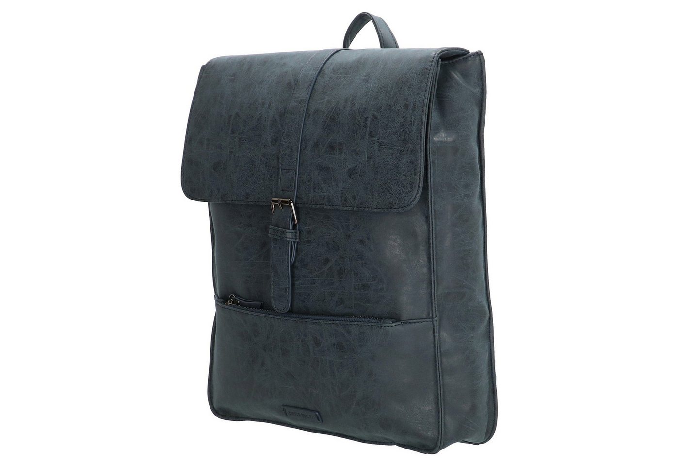 Christian Wippermann Cityrucksack Großer Rucksack Fahrradrucksack Leder Optik (1 tlg, 1-tlg), Kurier Rollup Bag Bild 4
