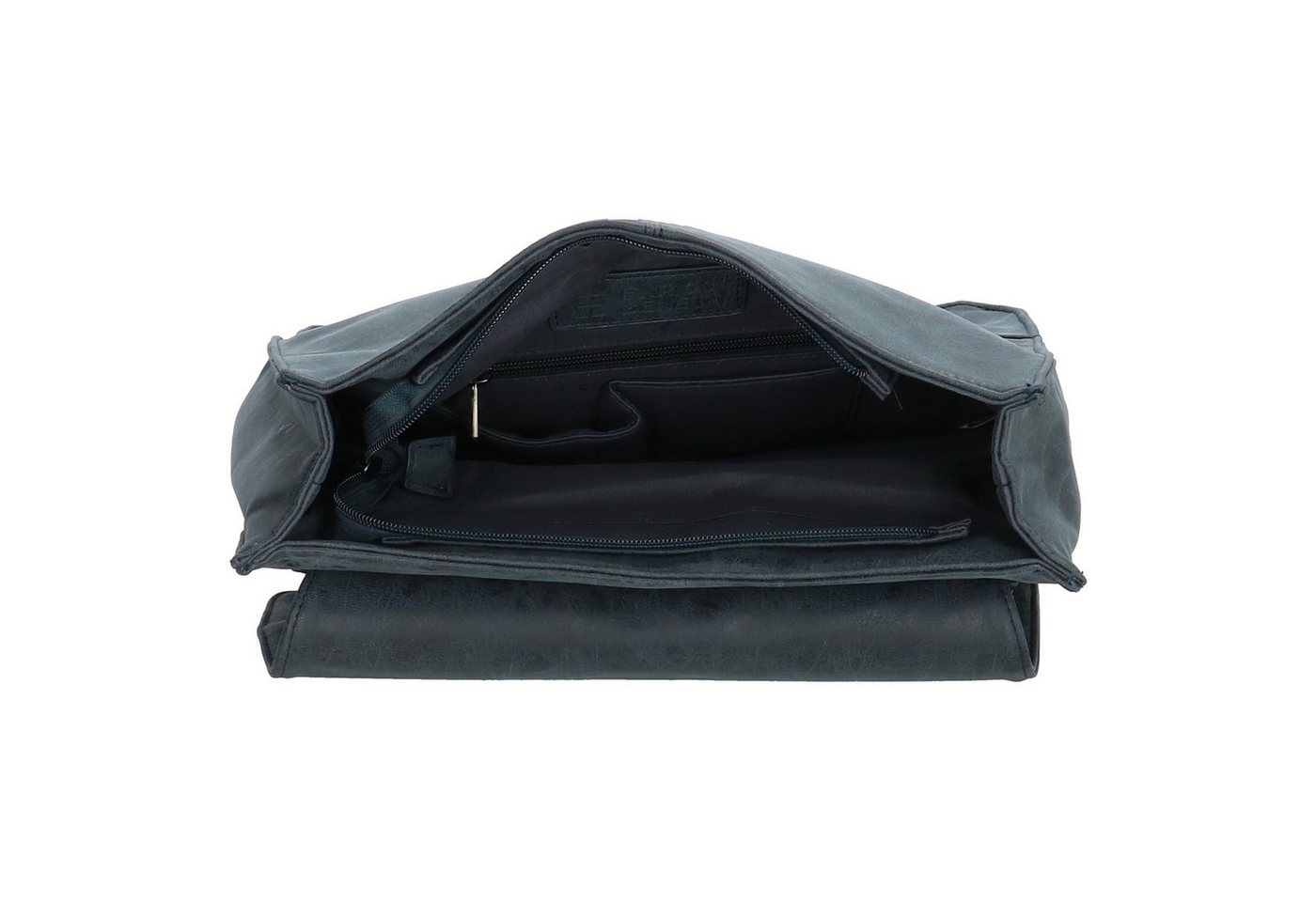 Christian Wippermann Cityrucksack Großer Rucksack Fahrradrucksack Leder Optik (1 tlg, 1-tlg), Kurier Rollup Bag Bild 5