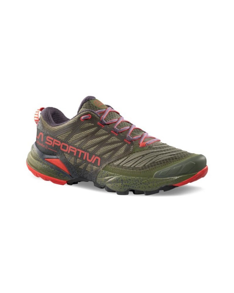 La Sportiva Akasha II dunkelgrün/rot Herren Laufschuh Bild 2