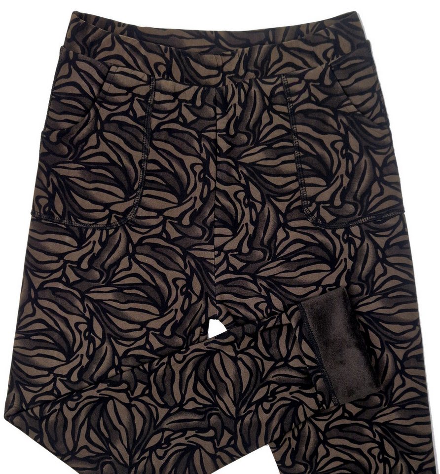 dy_mode Thermohose Damen Thermohose Gefütterte Schlupfhose Winterhose Thermoleggings Middel Waist, mit Innenfutter, mit elastischem Bund Bild 5