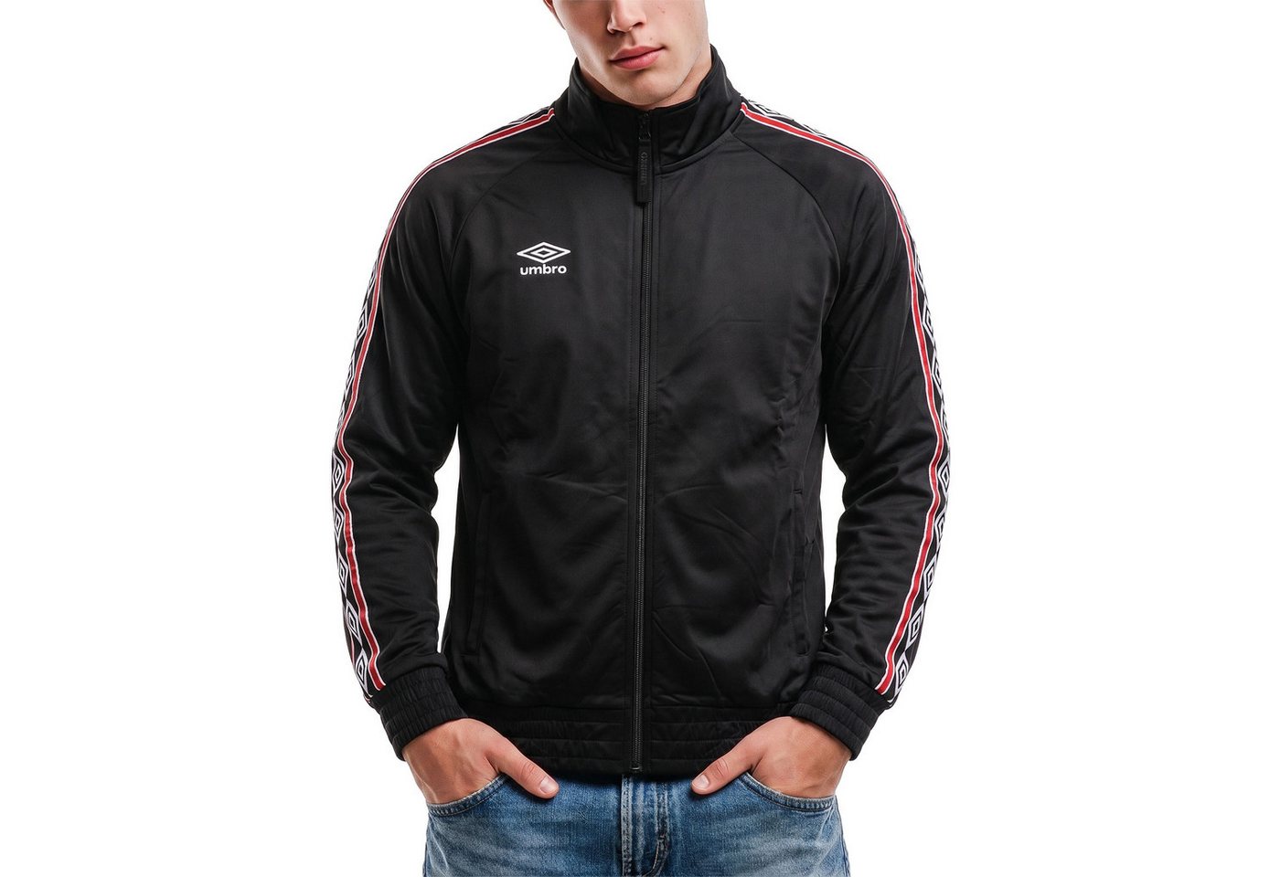 Umbro Trainingsjacke Jacke Umbro Taped Markante Seitenstreifen mit Logo-Print Bild 2