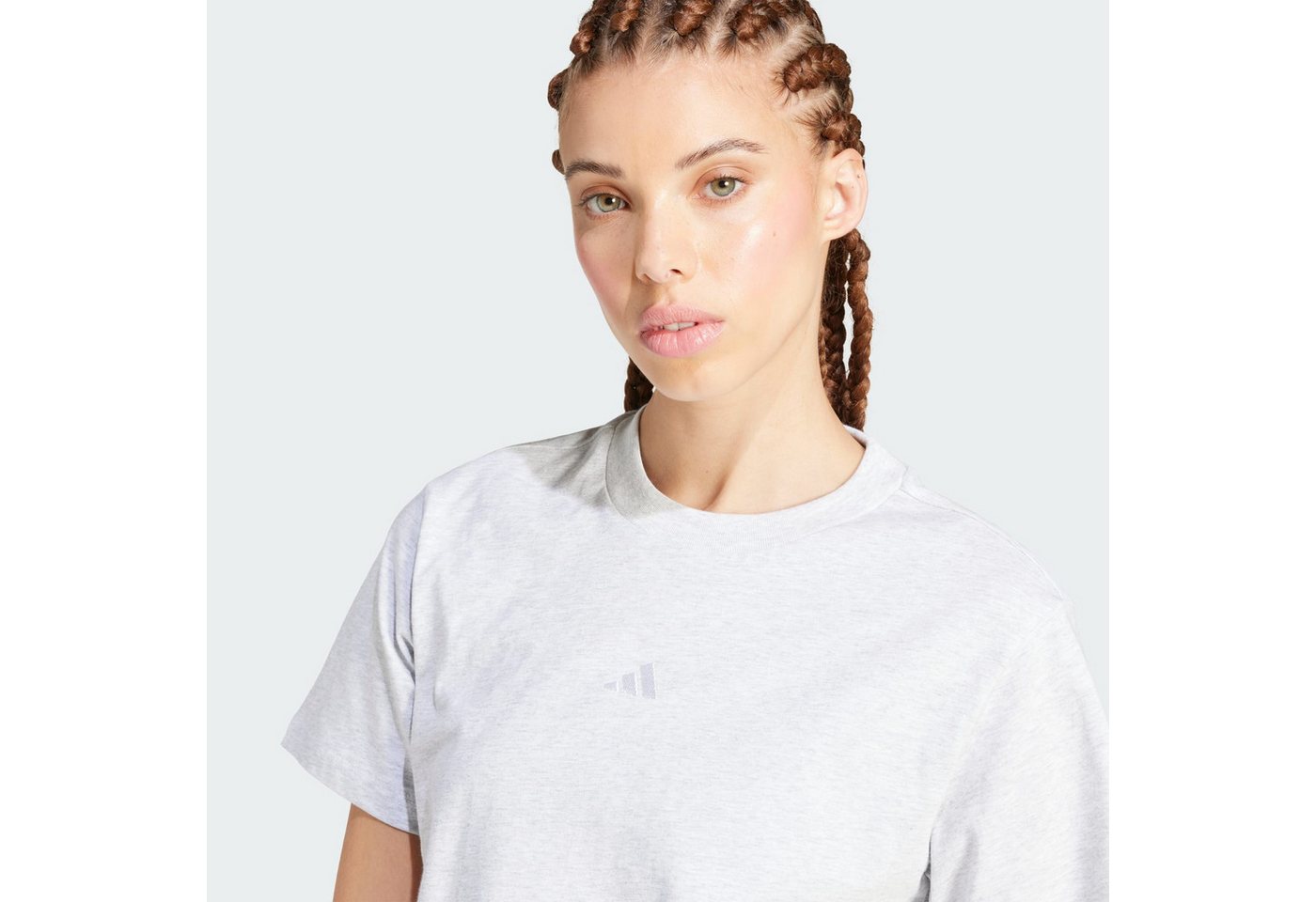 adidas Sportswear Trainingsshirt ESSENTIALS BAUMWOLL-T-SHIRT, KLEINES LOGO (1-tlg) Bild 4