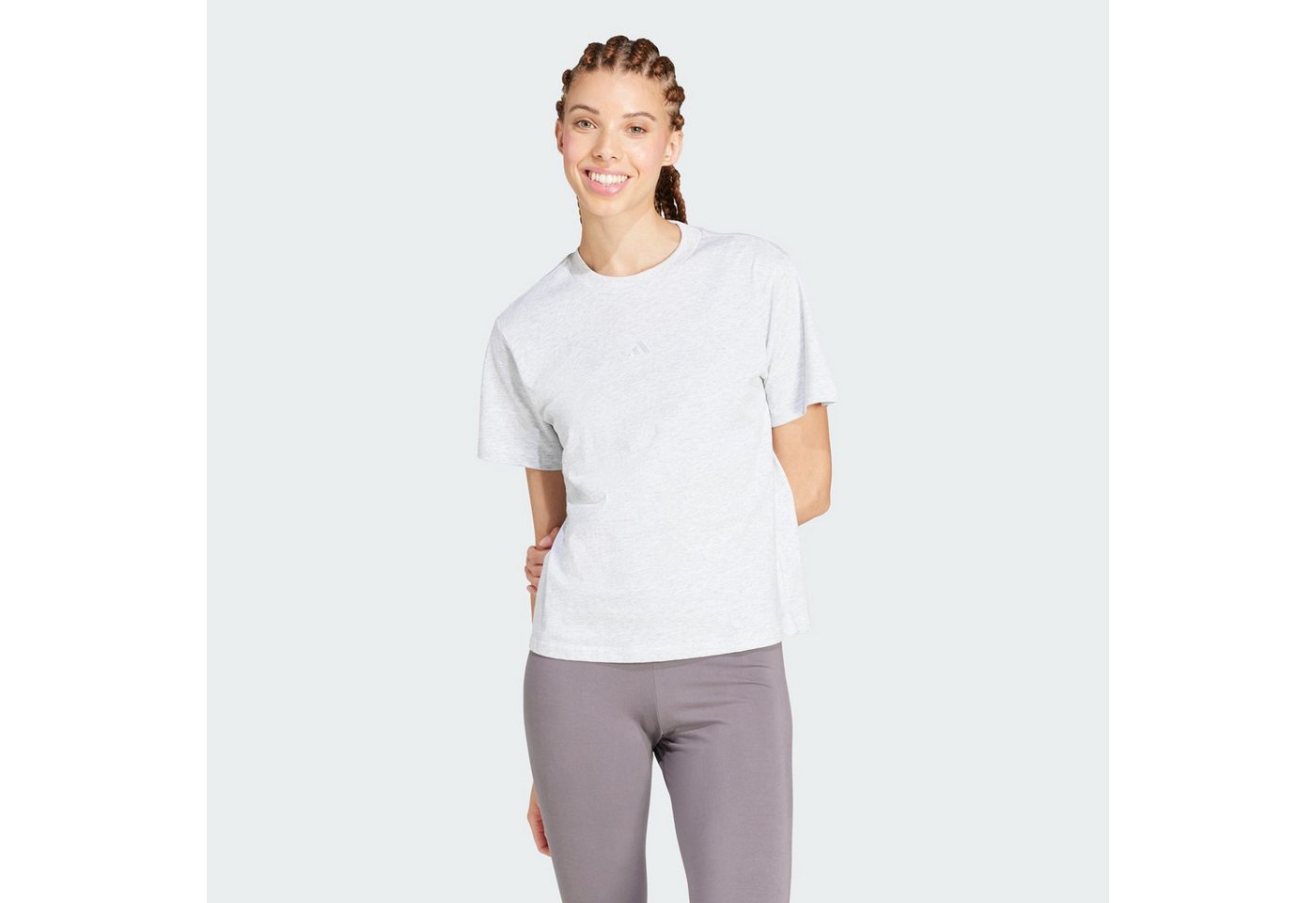 adidas Sportswear Trainingsshirt ESSENTIALS BAUMWOLL-T-SHIRT, KLEINES LOGO (1-tlg) Bild 5
