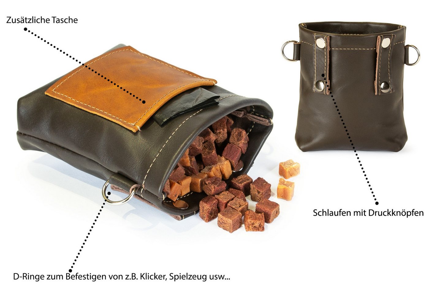 CopcoPet Leckerlibeutel Leckerlibeutel Leckerlitasche Futtertasche Futterbeutel