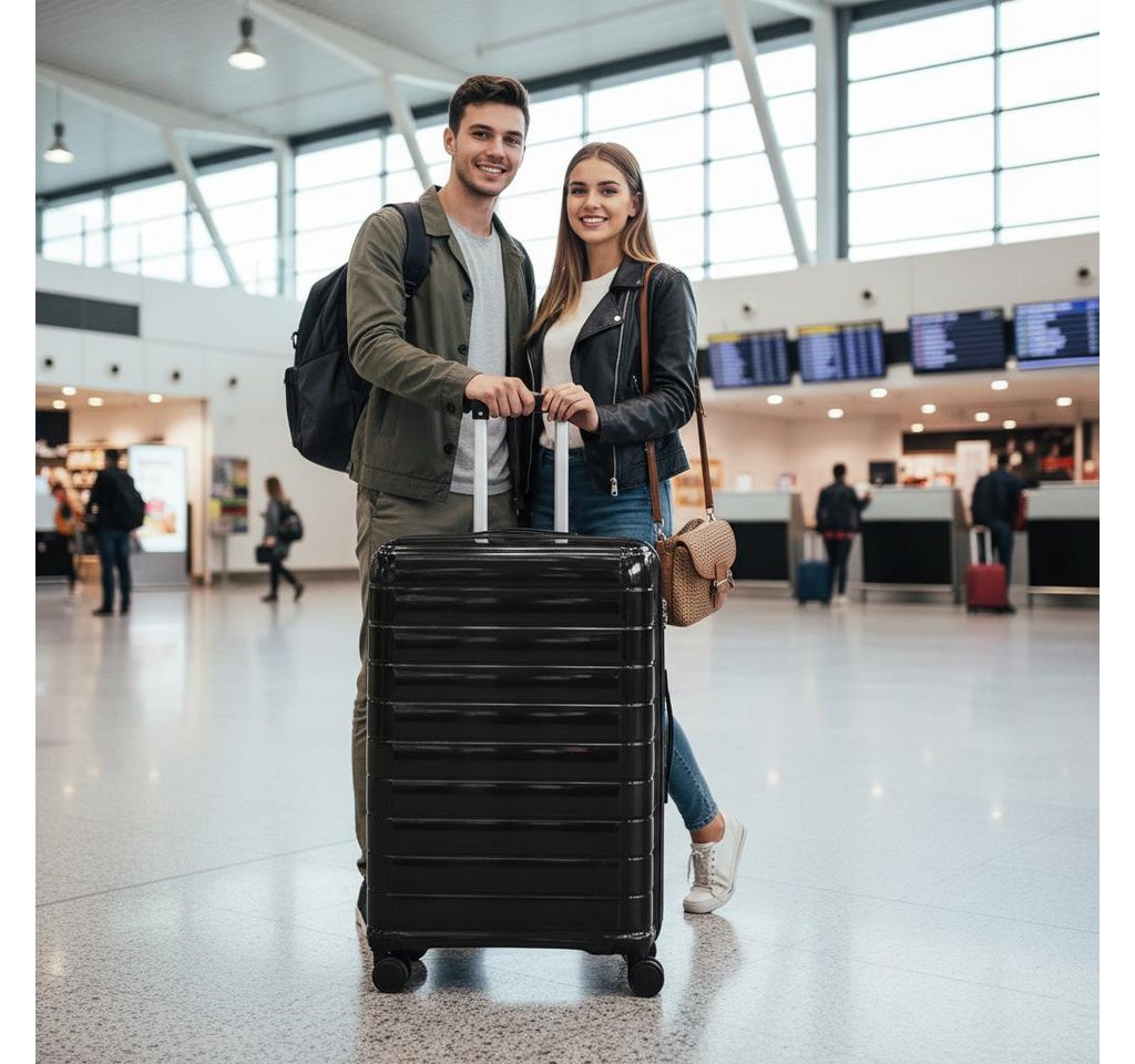 Christian Wippermann Business-Trolley XL Großer Koffer für Herren Damen Hartschalenkoffer, 4 Rollen, mit TSA-Schloss Bild 5