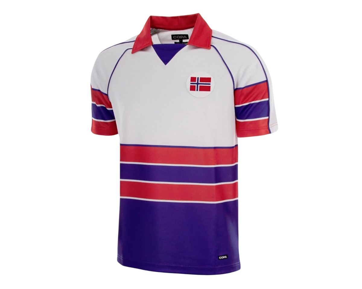 COPA Fußballtrikot Retrotrikot Norwegen Auswärts 1988 (kein Set) Retrotrikot Bild 5