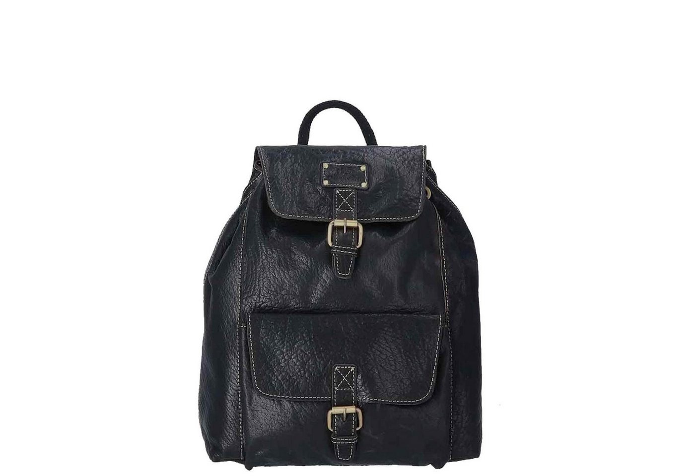 The Skandinavian Brand Freizeitrucksack The Skandinavian Brand Backpack Leather schwarz (1-tlg) Bild 2
