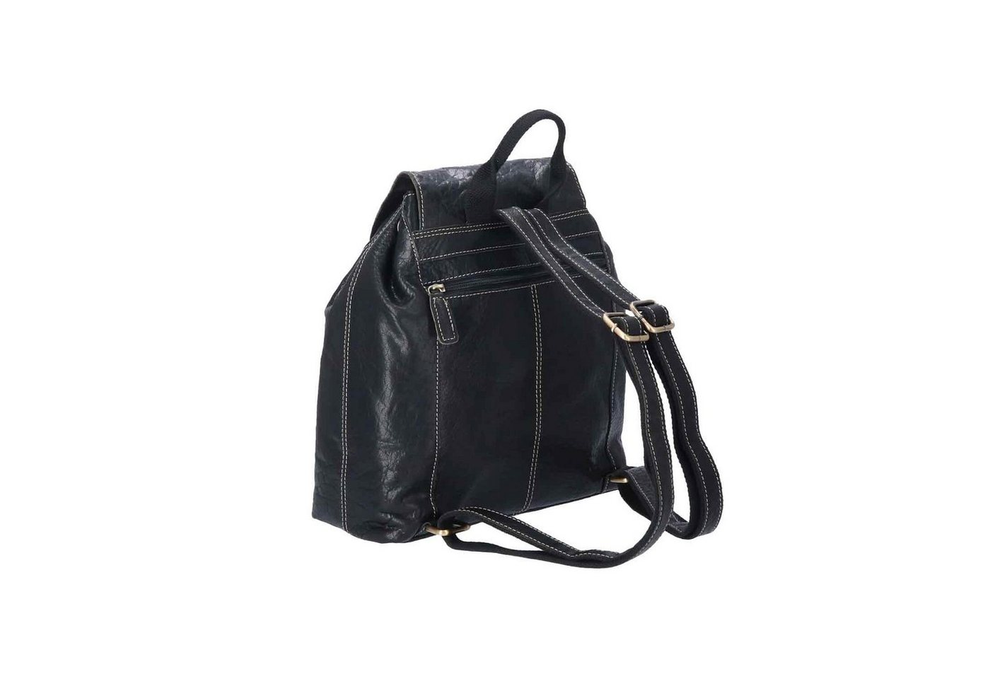 The Skandinavian Brand Freizeitrucksack The Skandinavian Brand Backpack Leather schwarz (1-tlg) Bild 3