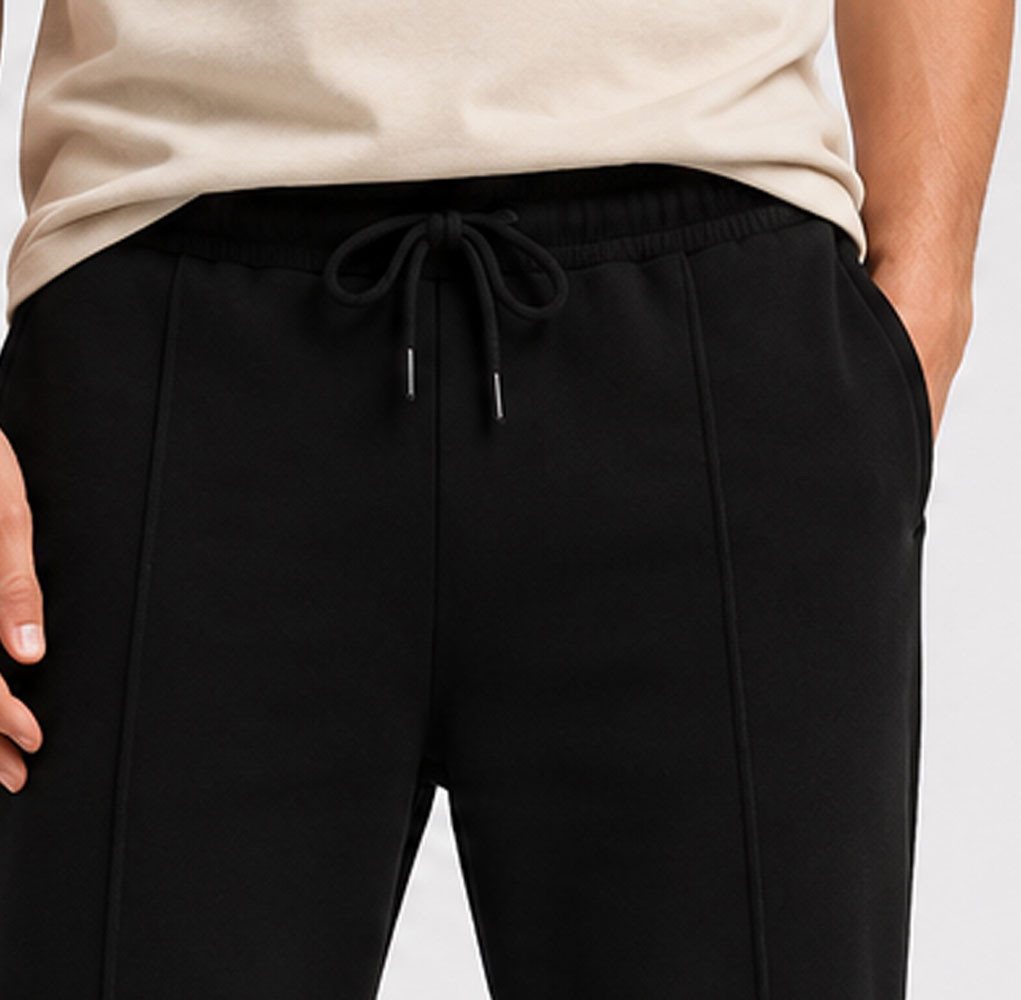 Stark Soul® Jogger Pants Jogginghose Herren Straight Leg - Schwarze Sweatpants mit Taschen Bild 3