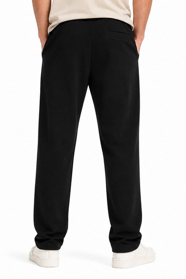 Stark Soul® Jogger Pants Jogginghose Herren Straight Leg - Schwarze Sweatpants mit Taschen Bild 5