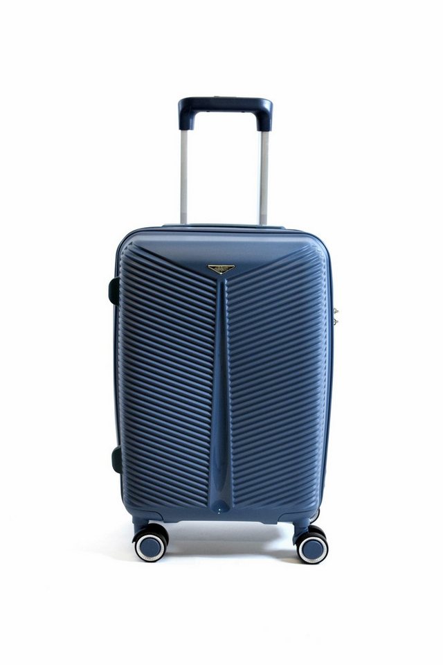Zimmert Leather Hartschalen-Trolley Lightracer, 4 Rollen, Gr. S 55 cm Koffer, 4 Rollen, bruchsicheres PP, TSA-Schloss, Blau Bild 3
