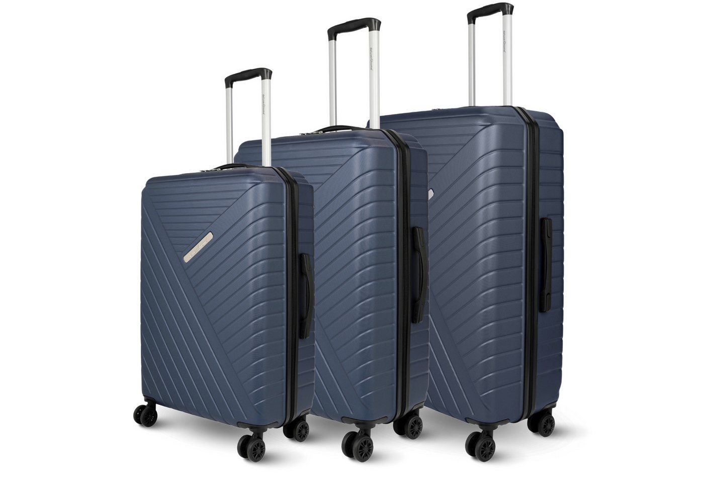 deluxe4home Kofferset Reisekoffer ABS-Hartschalenkoffer I Reisetasche Gepäck, 4 Rollen, (Set, 3 tlg., Hartschalen Trolley Set), Rollbar, Mit Zahlenschloss Bild 2